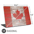 Canadian Flag Dark Wood Universal Laptop 13in (10.6 x 7.6in) Skin